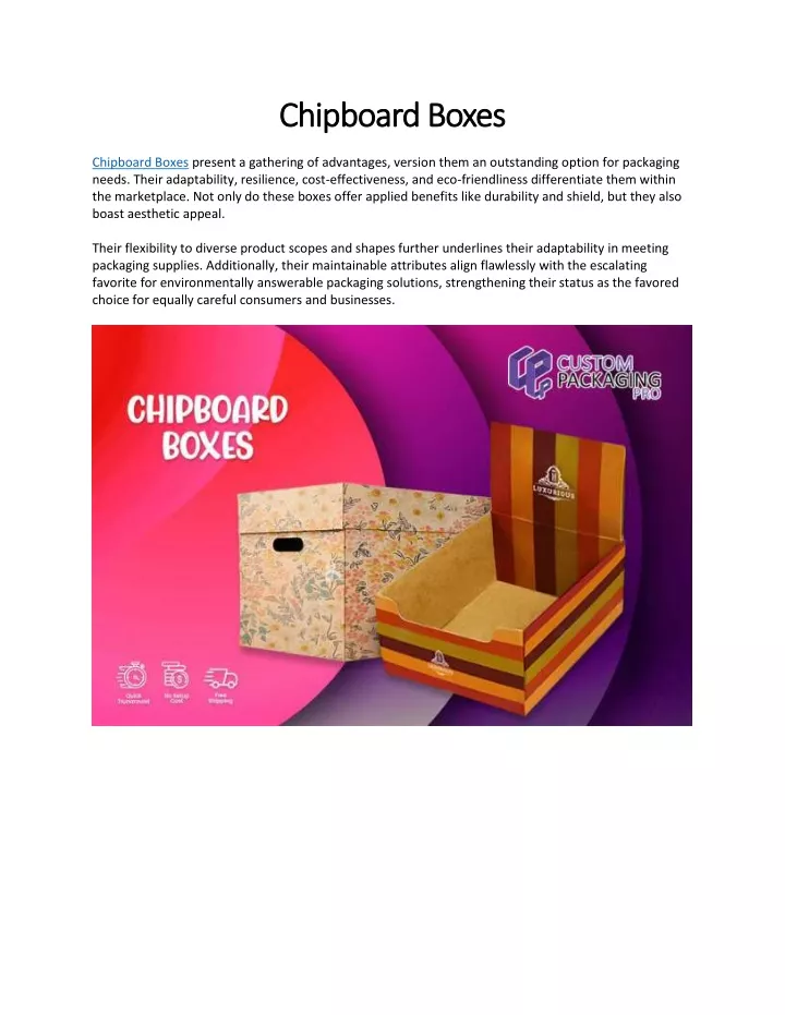 chipboard b chipboard boxes