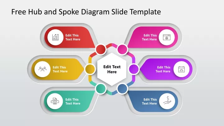 free hub and spoke diagram slide template