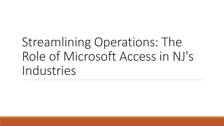 streamlining operations the role of microsoft