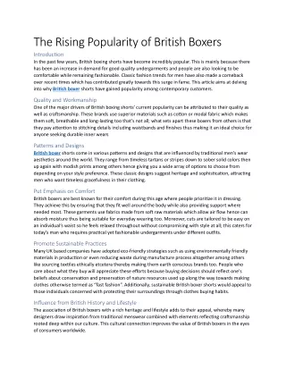 the rising popularity of british boxers