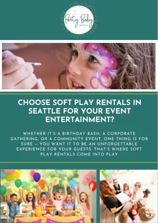 Fun with Soft Play Rentals at Party Baby Seattle