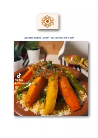 Lebanese cuisine Cardiff | casablancacardiff.com