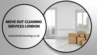 Move Out Cleaning Services London