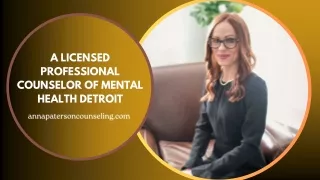 A Licensed Professional Counselor Of Mental Health Detroit