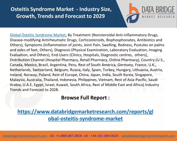 osteitis syndrome market industry size growth