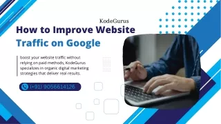 Improve Website Traffic with Best SEO Services 9056614126