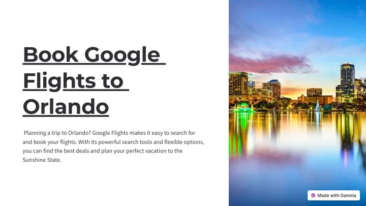 book google flights to orlando