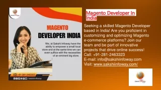 Magento Developer In India