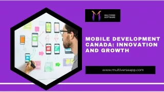 Mobile Development Canada Innovation and Growth