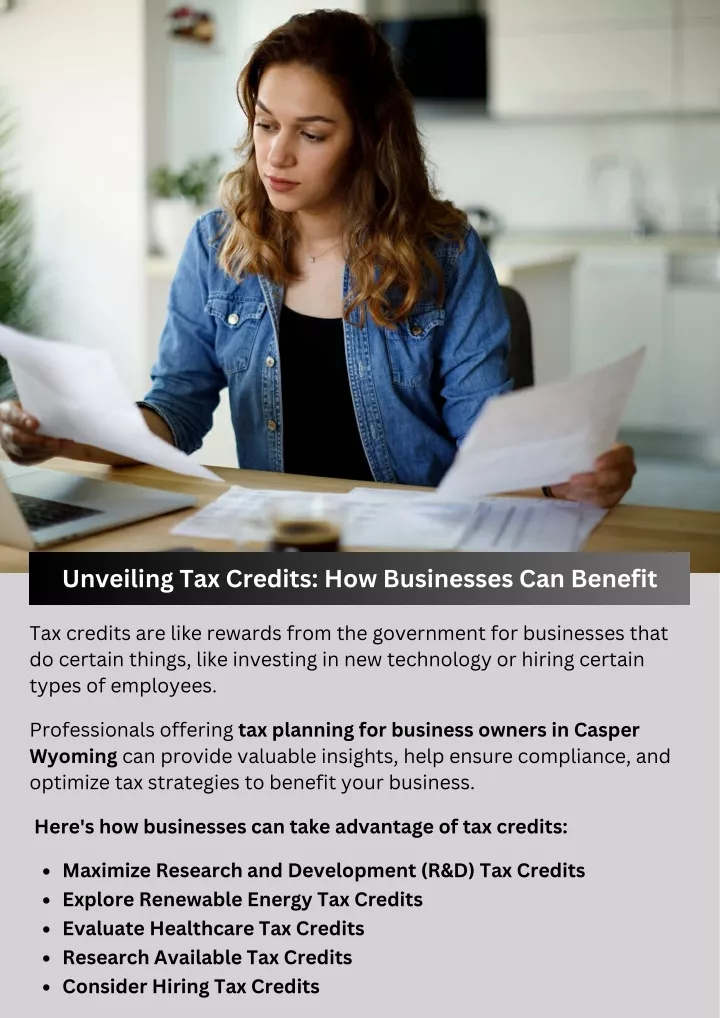 unveiling tax credits how businesses can benefit