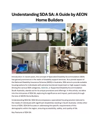 understanding sda sa a guide by aeon home builders