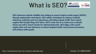 Best SEO Training in Jalandhar | SEO Course Jalandhar Punjab