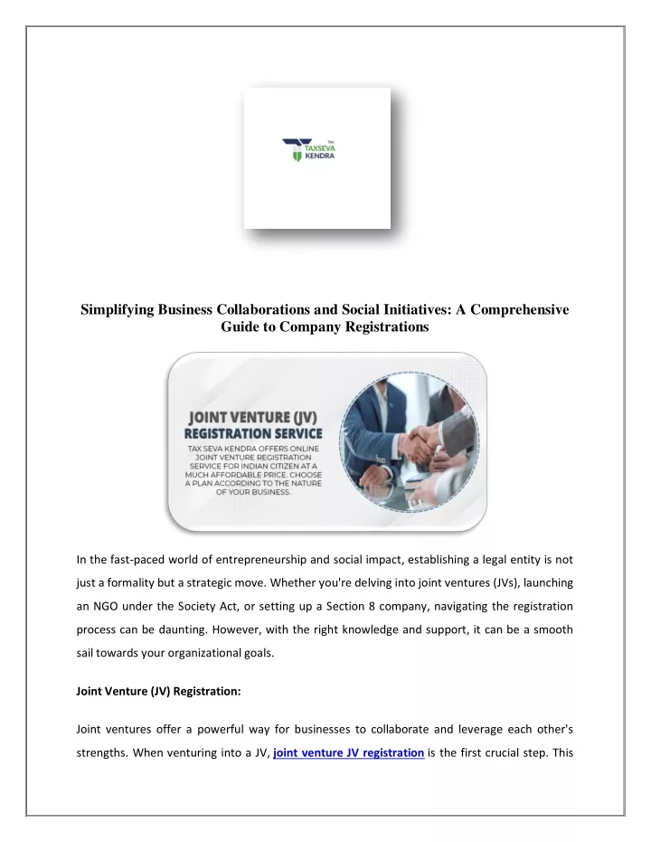 simplifying business collaborations and social