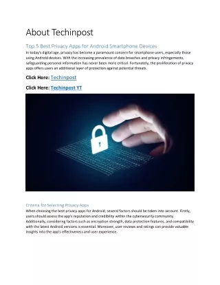 about techinpost