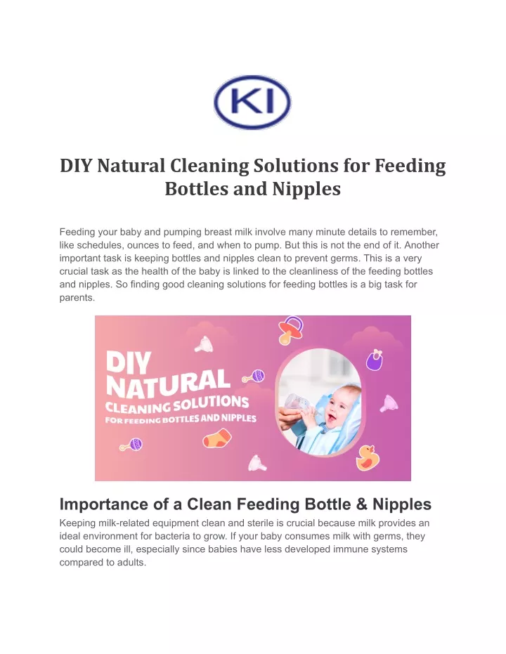 diy natural cleaning solutions for feeding