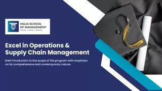PGDM Operations & Supply Chain Management PDF
