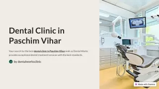 Dental Clinic in Paschim Vihar