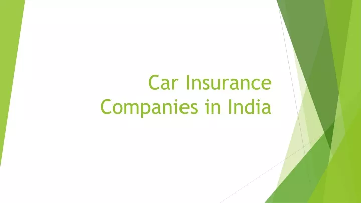 car insurance companies in india