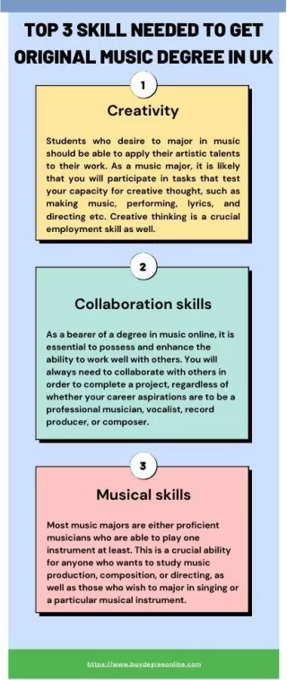 Top 3 Skill Needed to Get Original Music Degree in UK