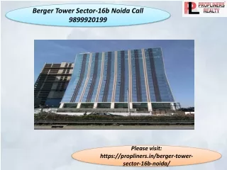 berger-tower-sector-16b-noida 9899920199