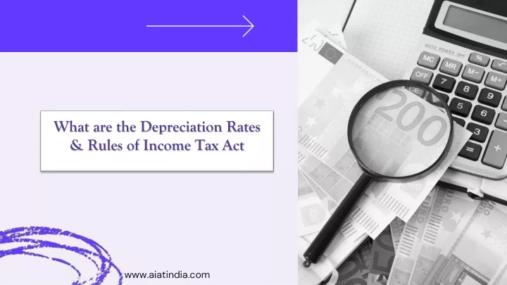 what are the depreciation rates rules of income tax act