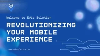 Egiz Solution Provides Creative Mobile Application Development Services