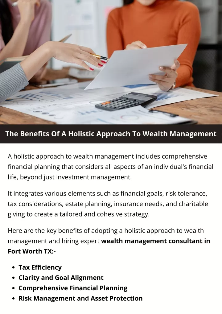 the benefits of a holistic approach to wealth