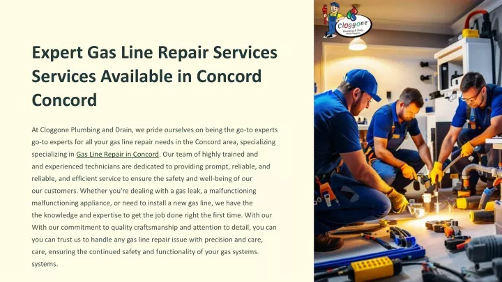 expert gas line repair services services