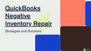 QuickBooks Negative Inventory Repair Solution