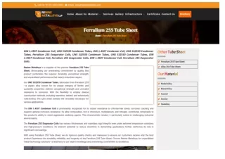 Ferralium 255 Tube Sheet (UNS S32550) - Renine Metalloys