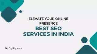 Elevate Your Online Presence: Best SEO Services in India