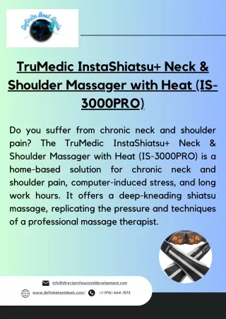 Neck & Shoulder Massager with Heat  Definite Best Deals