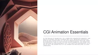 CGI Animation Essentials