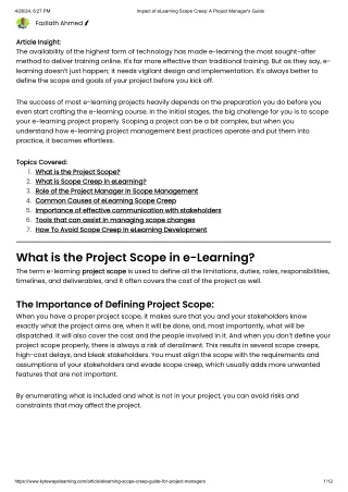 Impact of eLearning Scope Creep_ A Project Manager's Guide