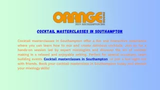 Cocktail masterclasses in Southampton