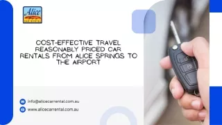 Budget Car Rentals from Alice Springs to the Airport for Cost-Effective Travel