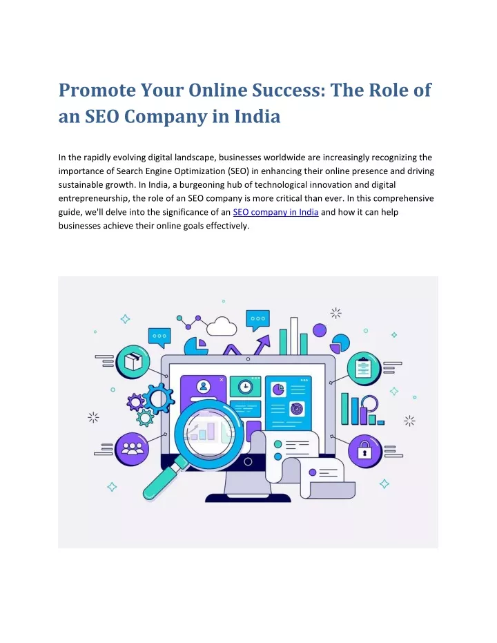 promote your online success the role