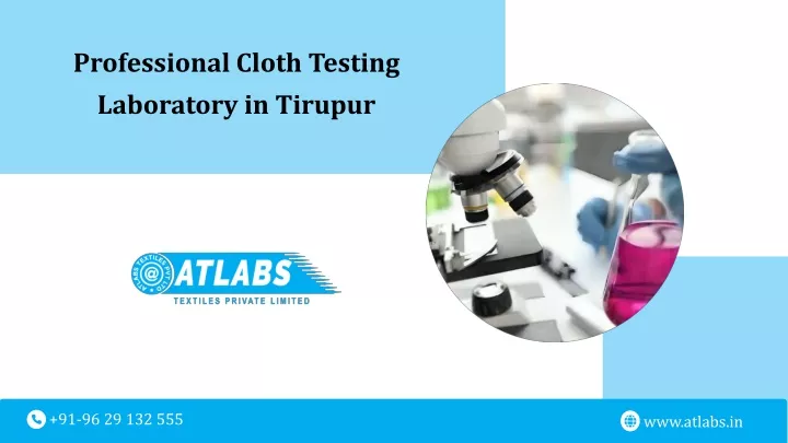 professional cloth testing laboratory in tirupur