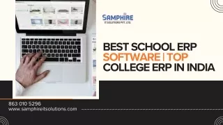 Best School ERP Software  Top College ERP in India
