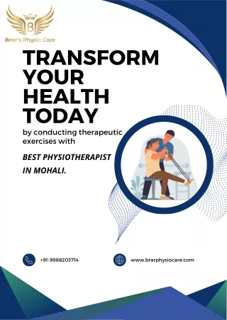 Best Physiotherapist in Mohali - Brar Physio Care