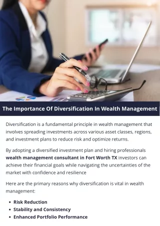 The Importance Of Diversification In Wealth Management