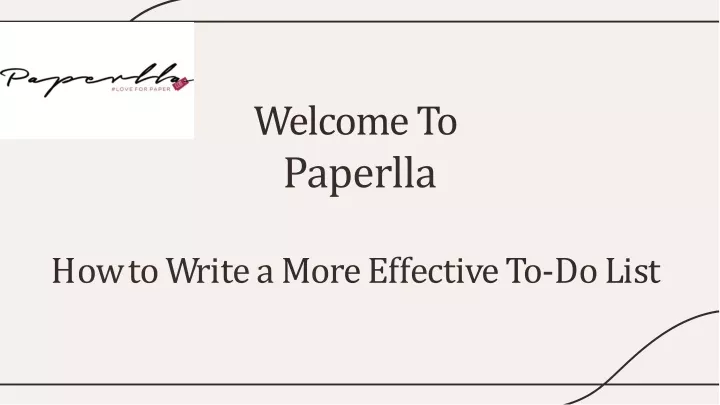 welcome to paperlla