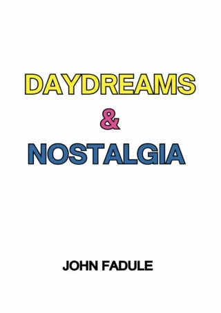 READ⚡[PDF]✔ Daydreams & Nostalgia