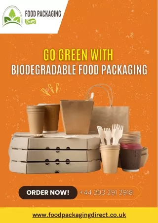 Go Green with biodegradable food packaging