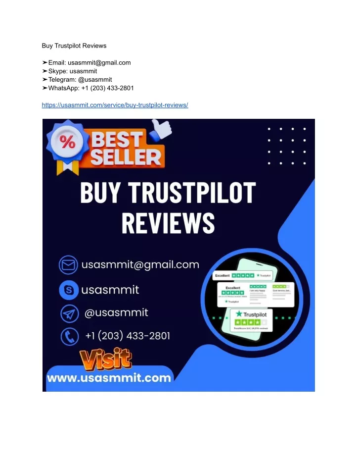 buy trustpilot reviews