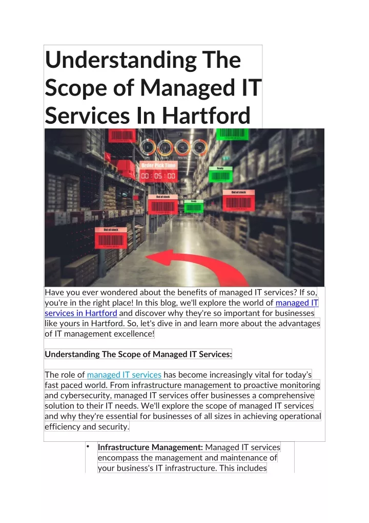 understanding the scope of managed it services