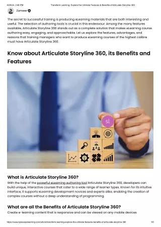 Transform Learning_ Explore the Ultimate Features & Benefits of Articulate Storyline 360
