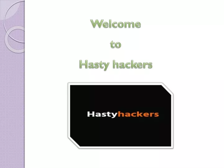 welcome to hasty hackers