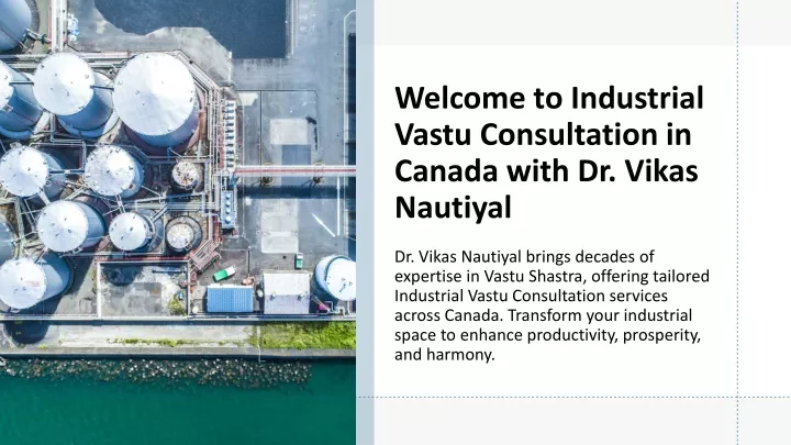 welcome to industrial vastu consultation