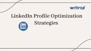 LinkedIn  Profile Optimization-Strategies